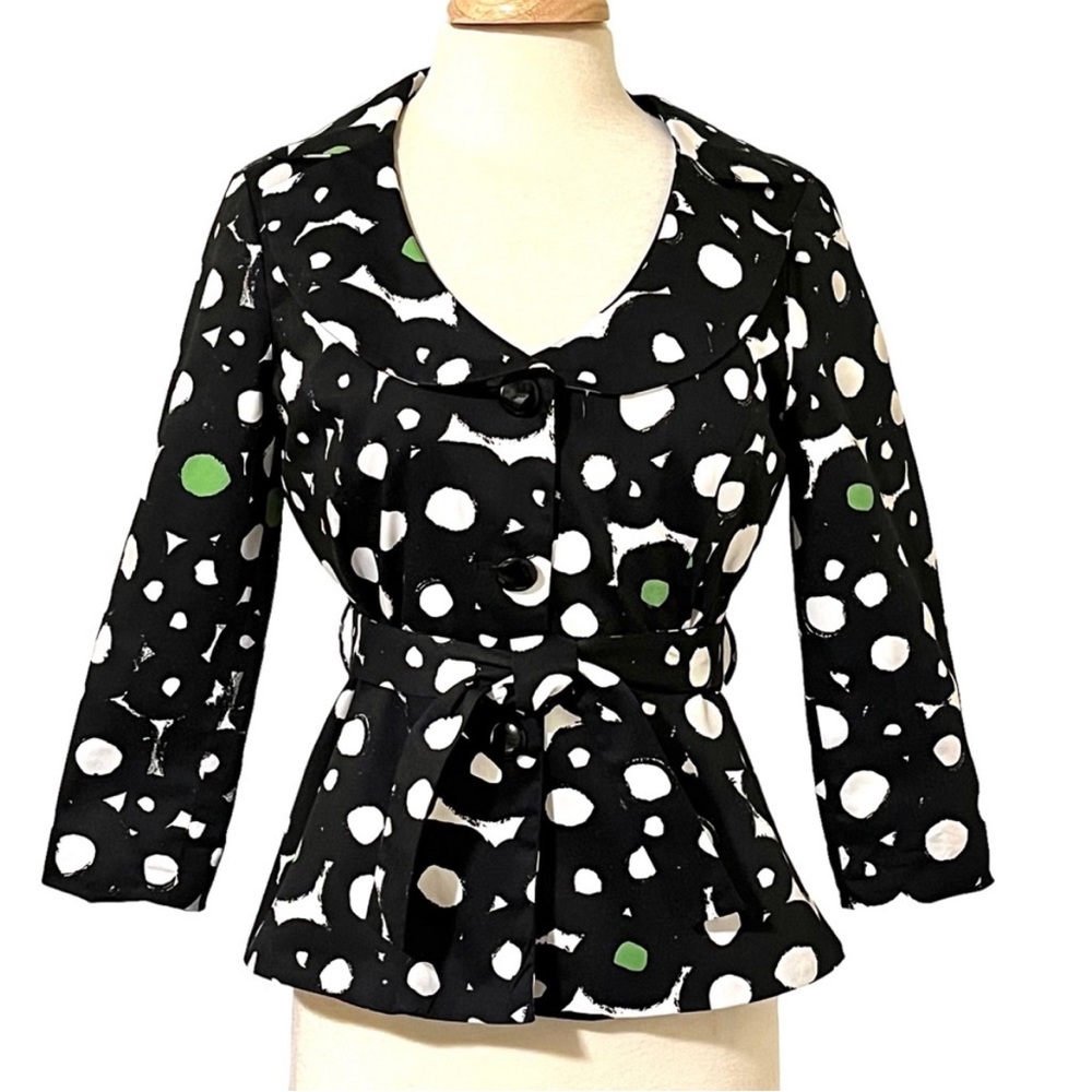 Sandro Sportswear belted front buttoned Peter Pan Collared long sleeve shirt
